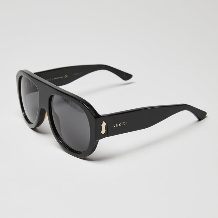 Gucci Black Aviator Sunglasses