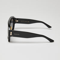 Gucci Black Aviator Sunglasses