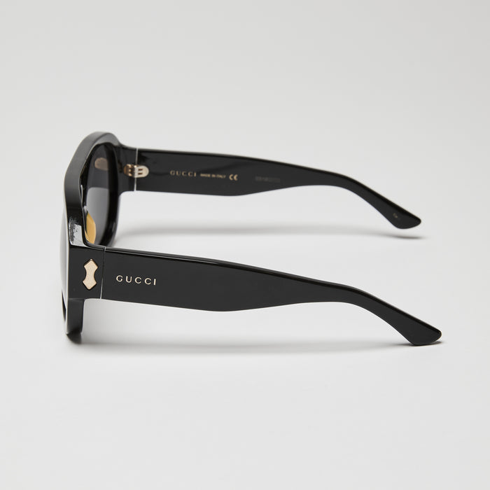 Gucci Black Aviator Sunglasses