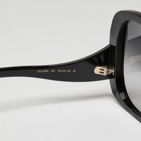Gucci Black Oversized Round Butterfly Sunglasses