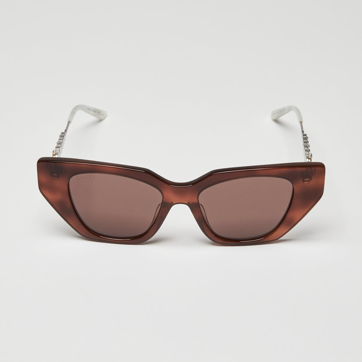 Gucci Brown Tortoise Shell Cateye Sunglasses