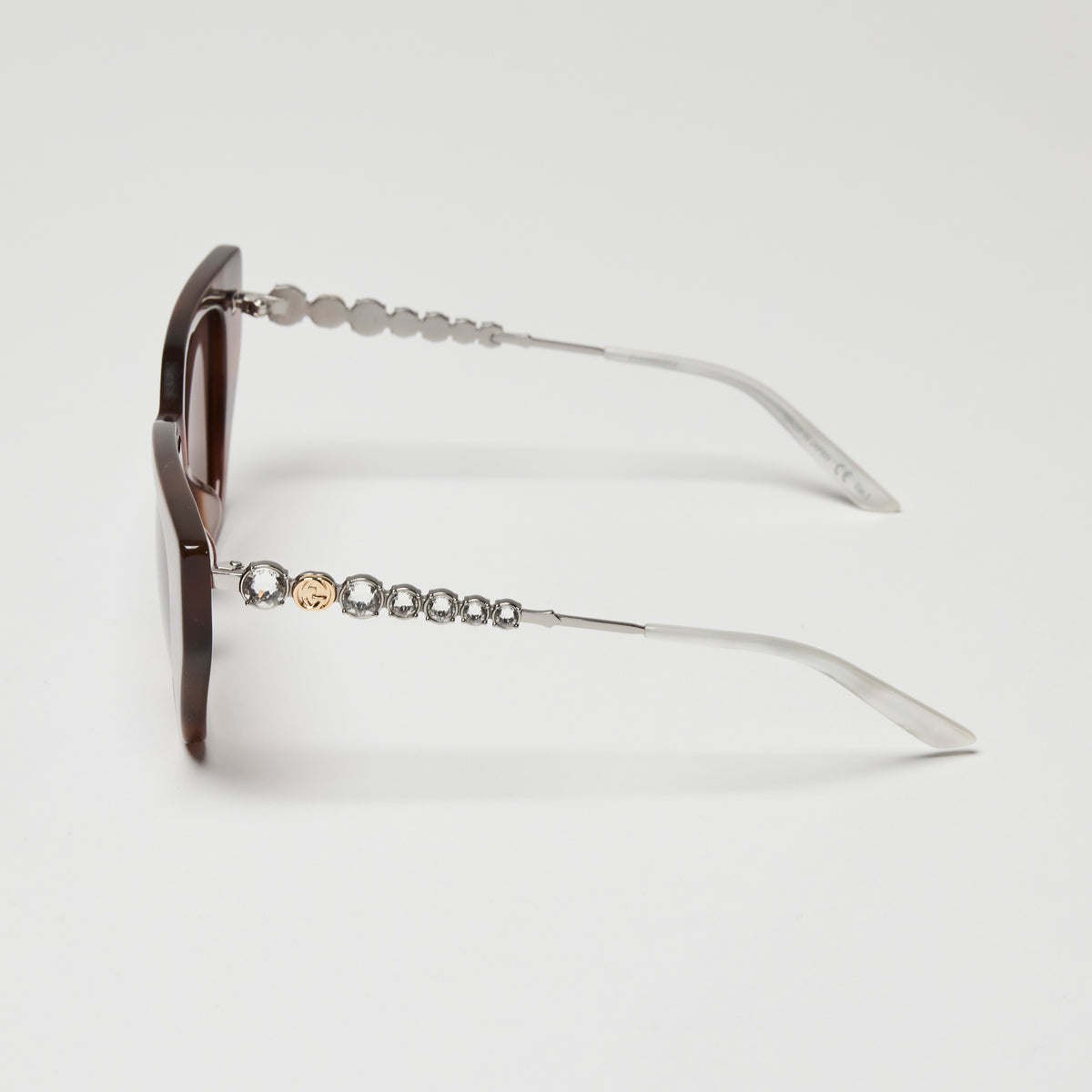 Gucci Brown Tortoise Shell Cateye Sunglasses