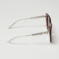 Gucci Brown Tortoise Shell Cateye Sunglasses