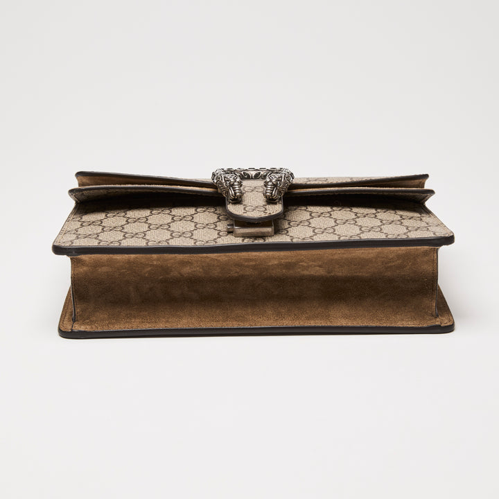 Gucci Beige GG Supreme Small Dionysus Shoulder Bag