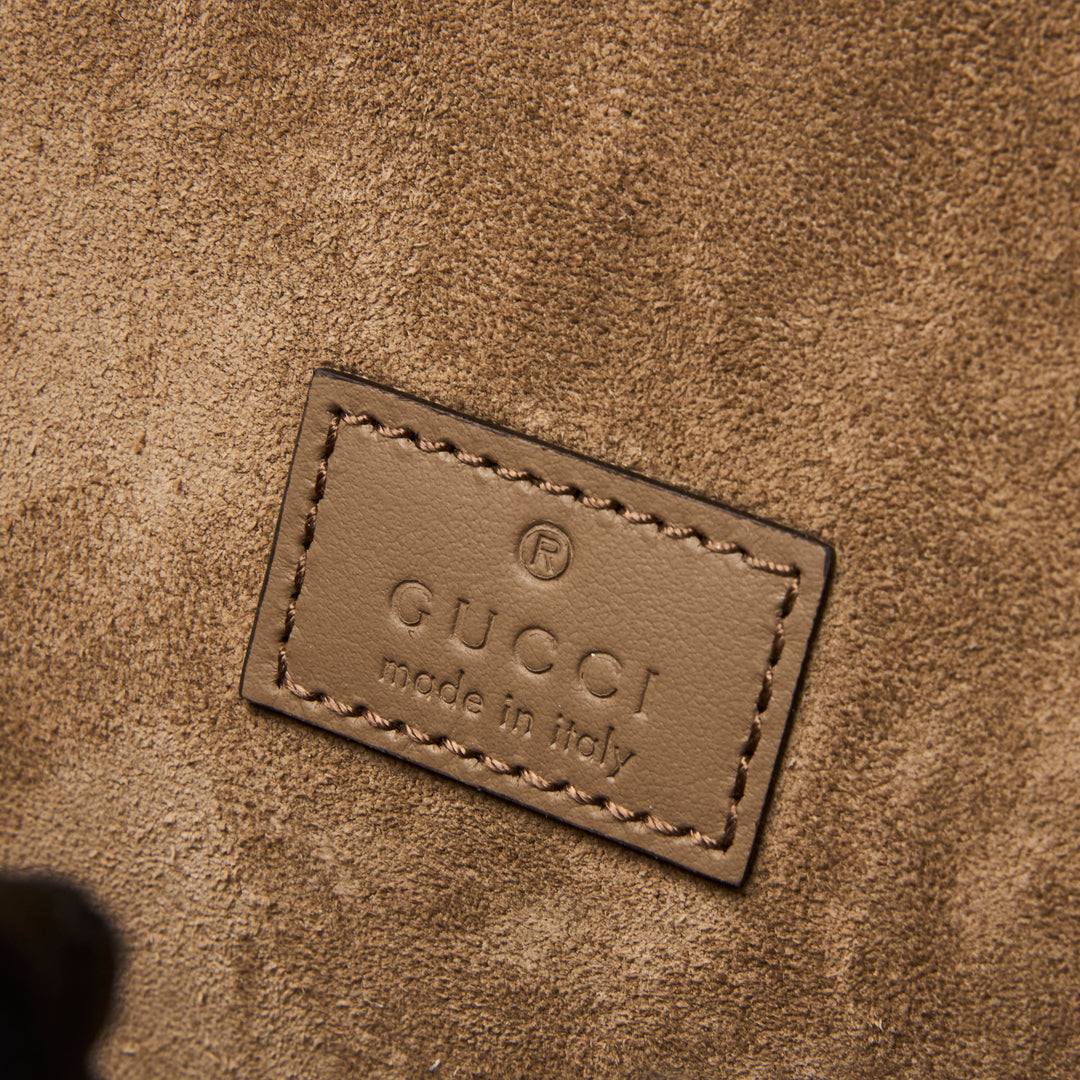 Gucci Beige GG Supreme Small Dionysus Shoulder Bag