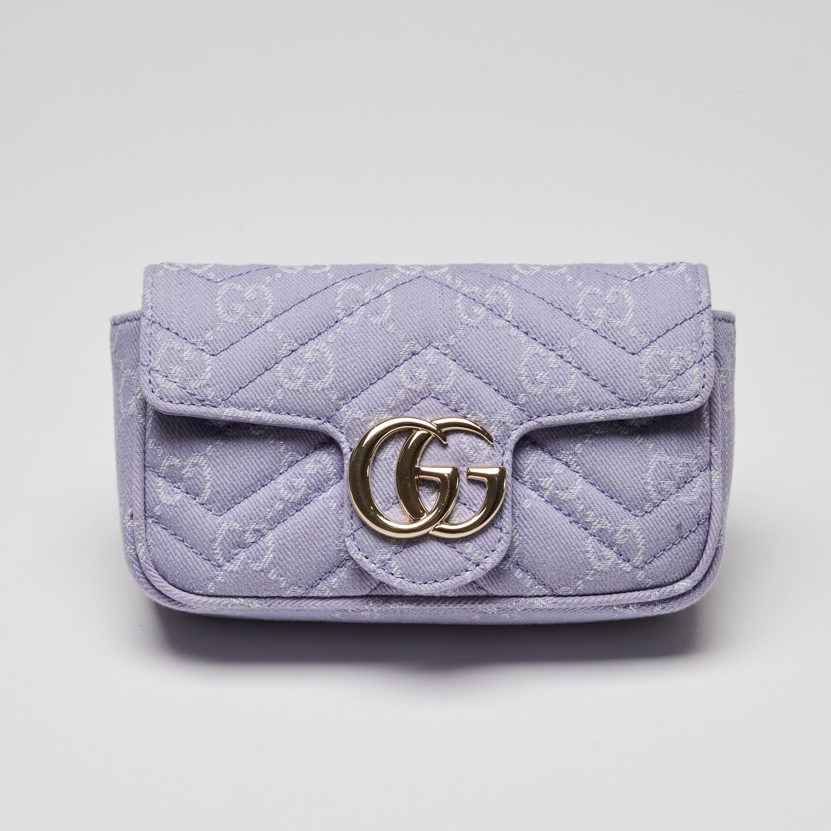 Gucci Purple Matelasse Denim GG Marmont Mini Crossbody bag – LFC Ltd