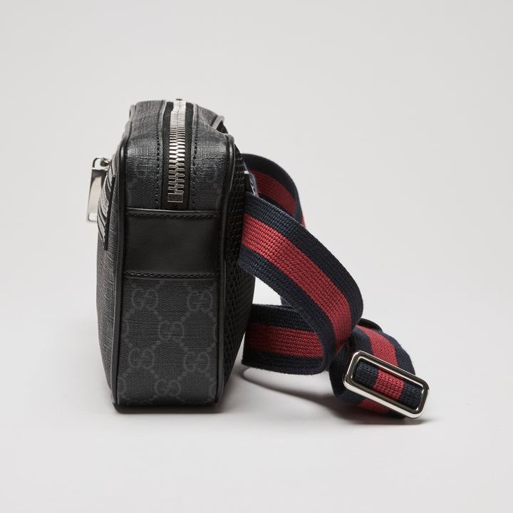 Gucci Black GG Supreme Canvas Belt Bag