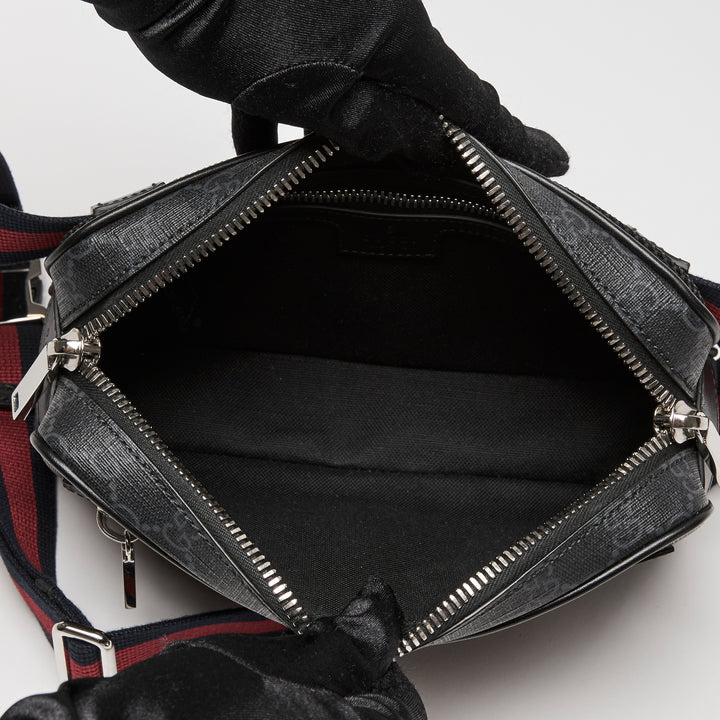 Gucci Black GG Supreme Canvas Belt Bag