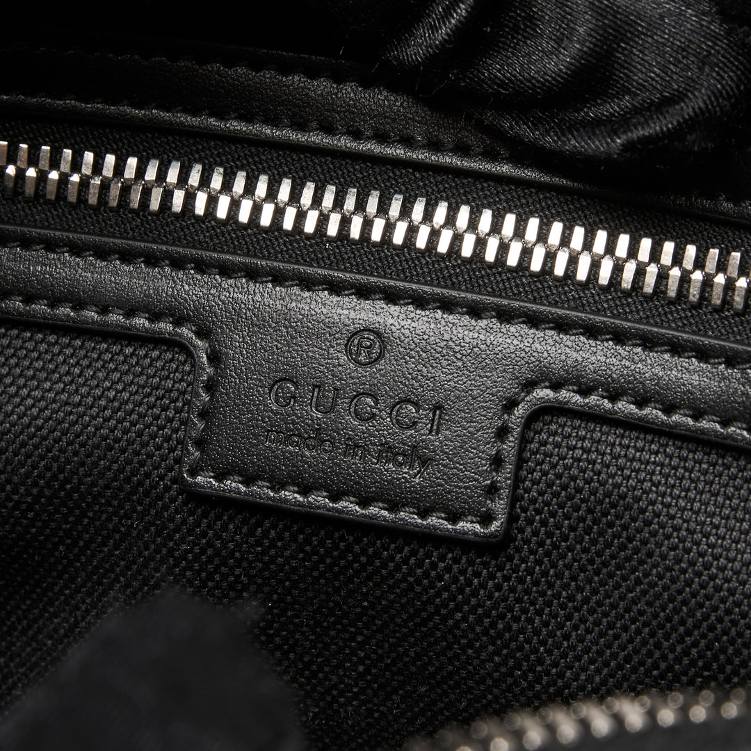 Gucci Black GG Supreme Canvas Belt Bag