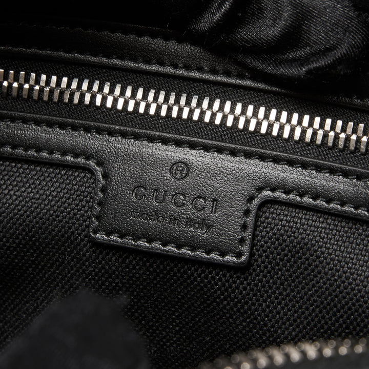 Gucci Black GG Supreme Canvas Belt Bag