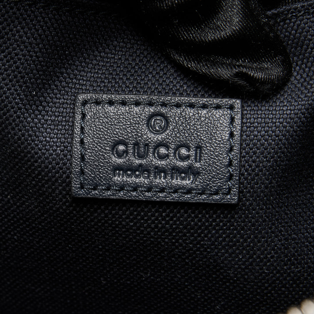 Gucci Navy Camouflage GG Denim Small Crossbody Bag