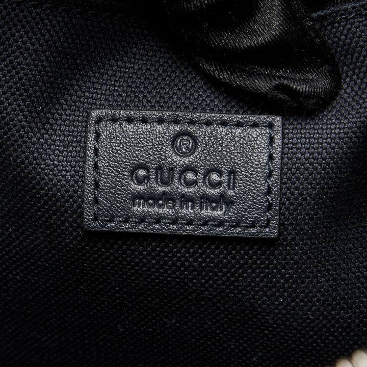 Gucci Navy Camouflage GG Denim Small Crossbody Bag