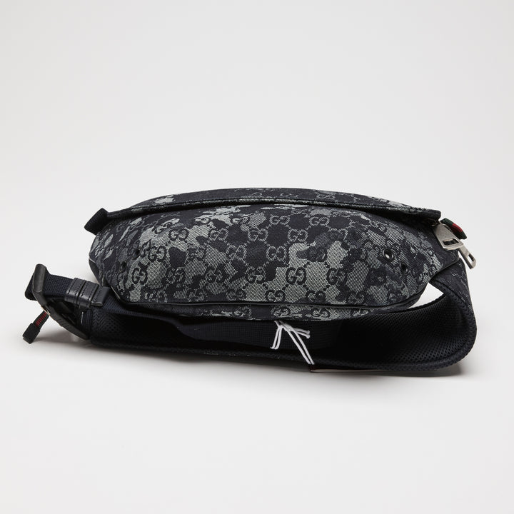 Gucci Navy Camouflage GG Canvas Belt Bag