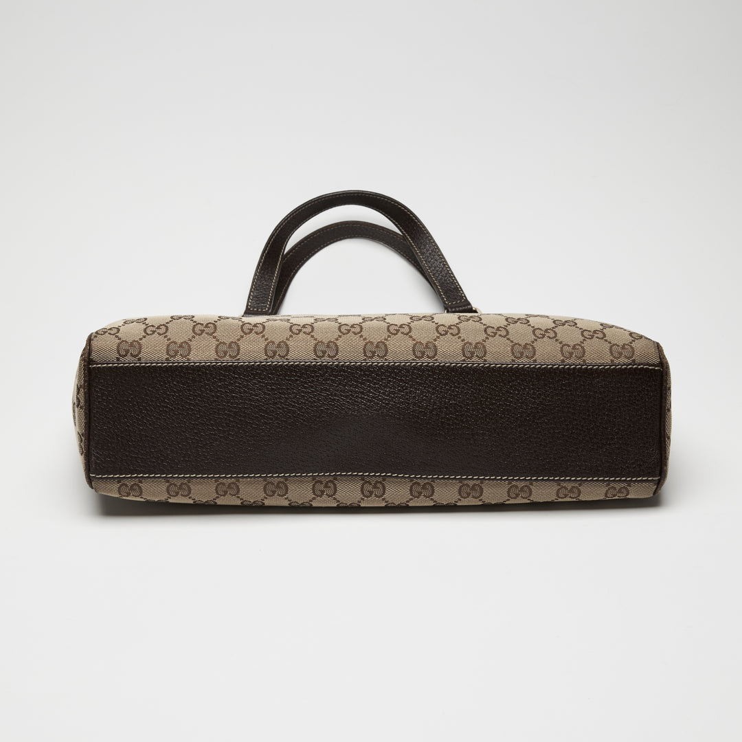 Gucci Beige GG Monogram Canvas Charmy Shoulder Bag
