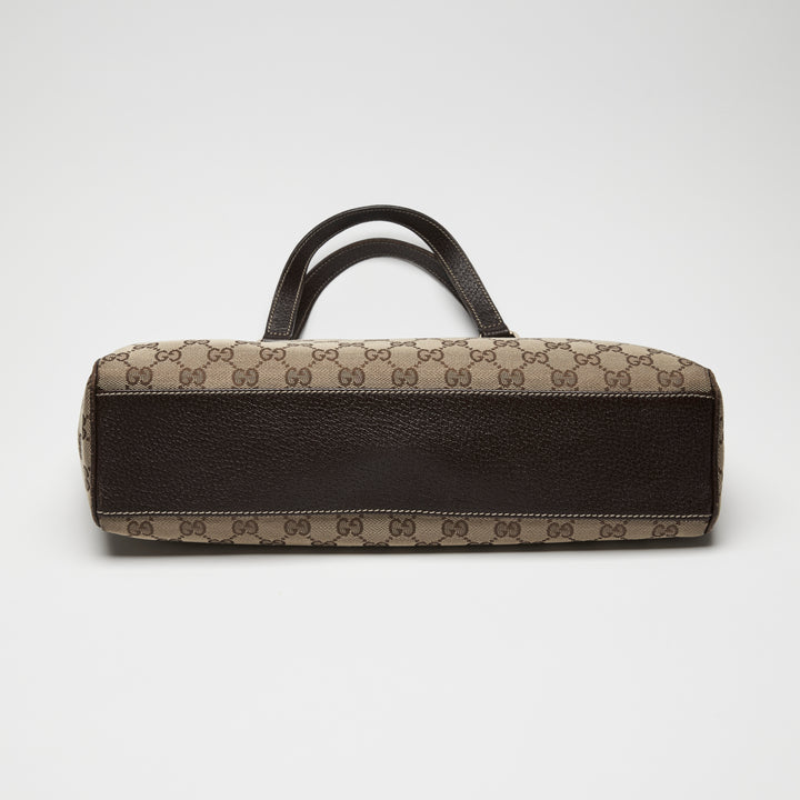 Gucci Beige GG Monogram Canvas Charmy Shoulder Bag