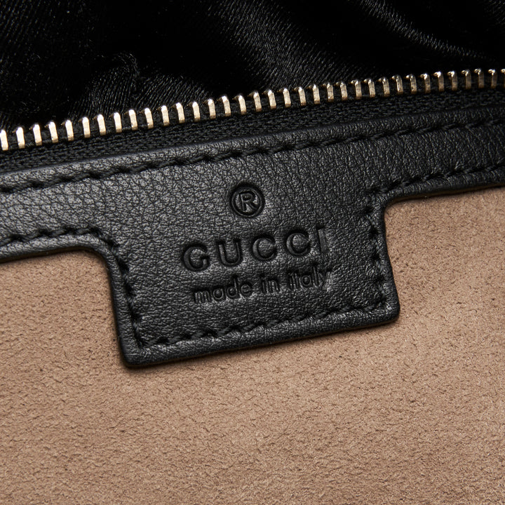 Gucci Beige GG Supreme Canvas Padlock Chain Tote Bag