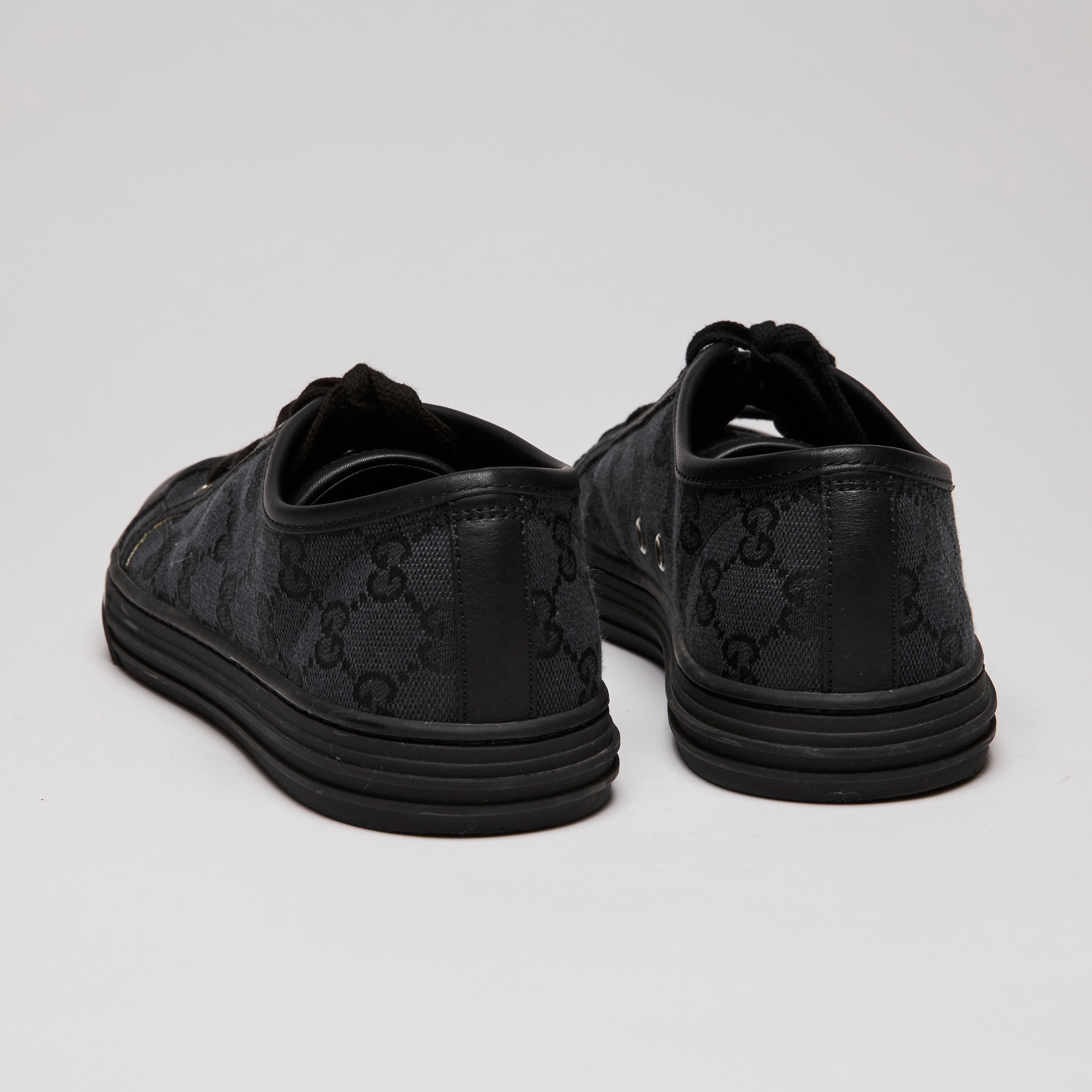 Gucci Black GG Canvas Low Top Sneakers Size 38.5 – LFC Ltd