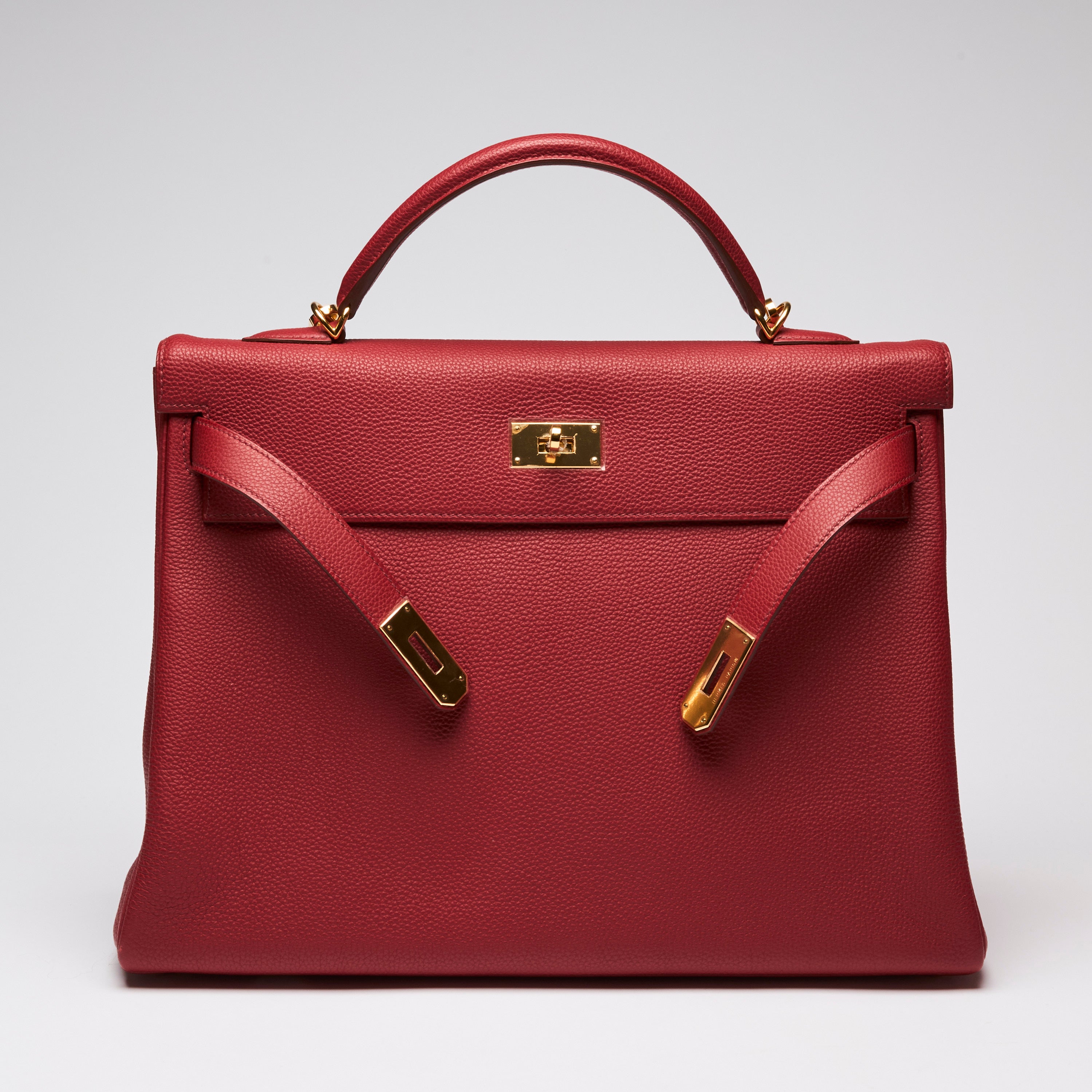 Hermes Rouge Garance Togo Leather Kelly 40 – LFC Ltd