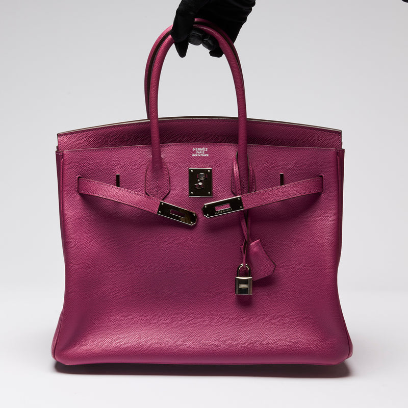 Hermes Cyclamen Epsom Leather Birkin 35