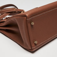 Hermes Gold Togo Leather Kelly 28
