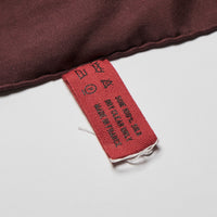Excellent Pre-Loved Brown and Red Dip Dye Patterned 100% Silk Scarf.  (tag)