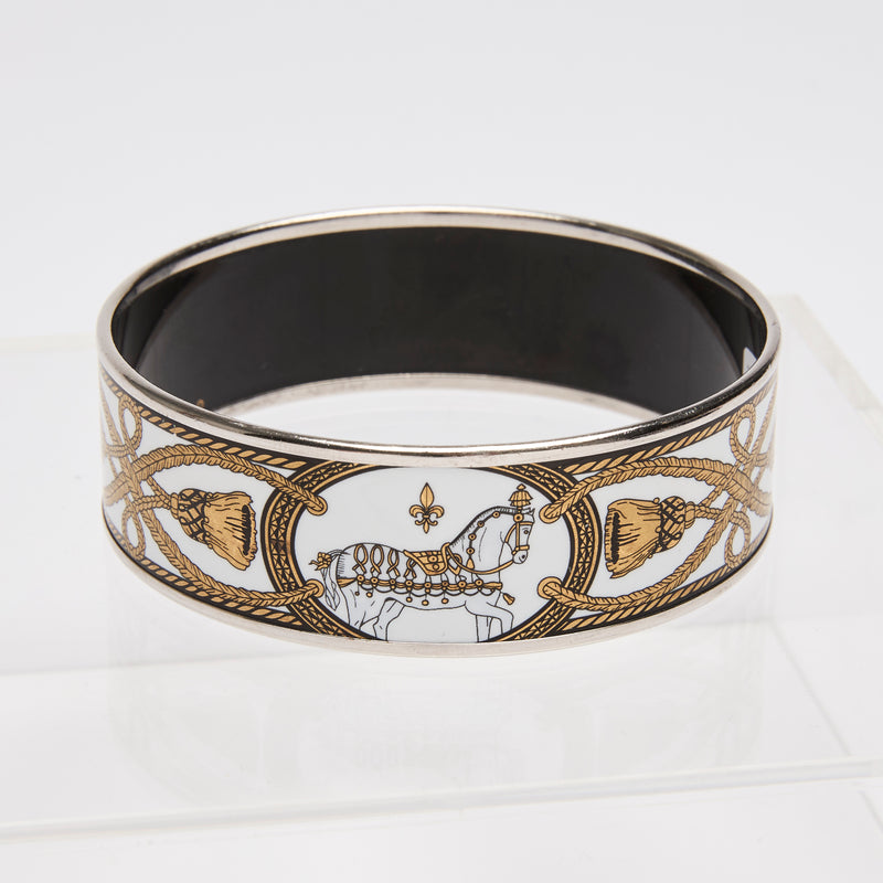 Hermes Enamel Bangle Bracelet