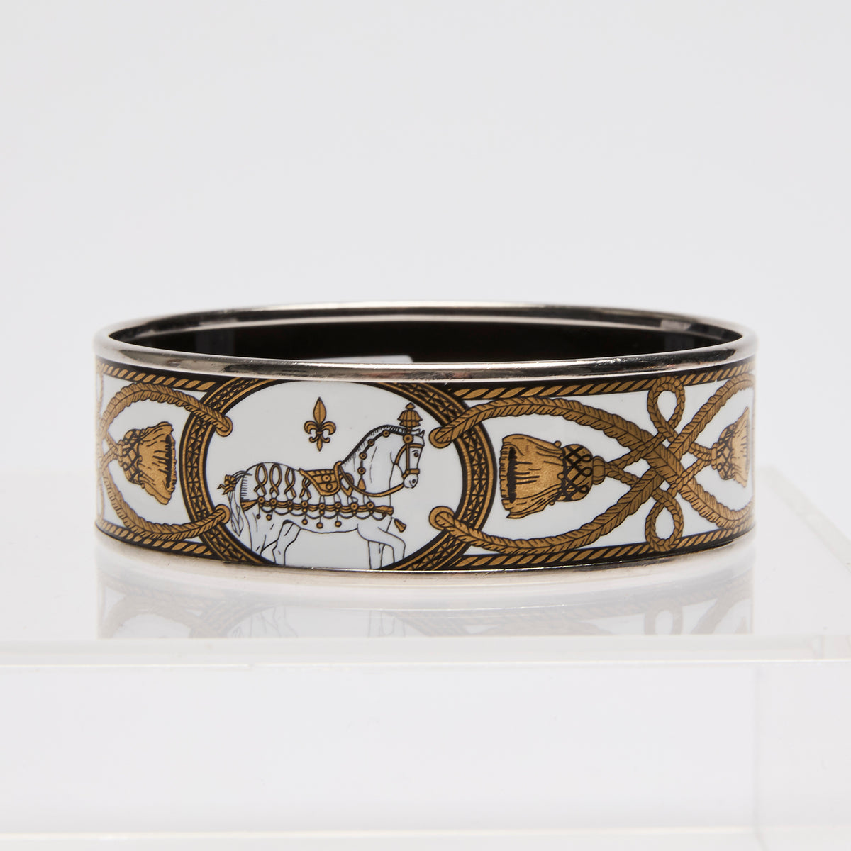 Hermes Enamel Bangle Bracelet