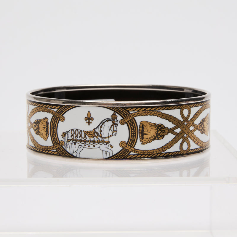 Hermes Enamel Bangle Bracelet