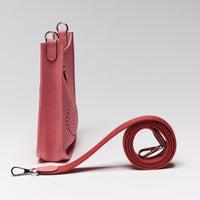 Hermes Rose En Cuir Mini Evelyn Crossbody Bag