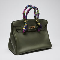 Hermes Green Canopee Clemence Leather Birkin 35