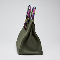 Hermes Green Canopee Clemence Leather Birkin 35