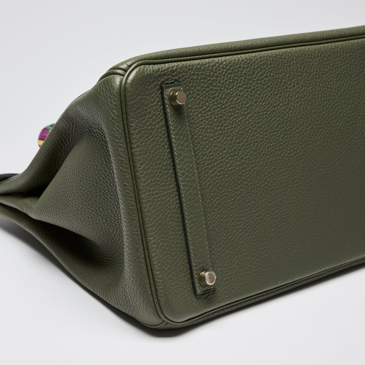 Hermes Green Canopee Clemence Leather Birkin 35