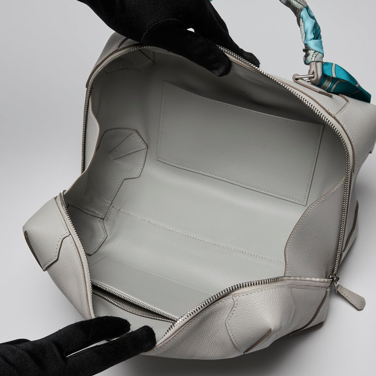 Hermes Grey Evercolour Leather Maxibox Bag 29