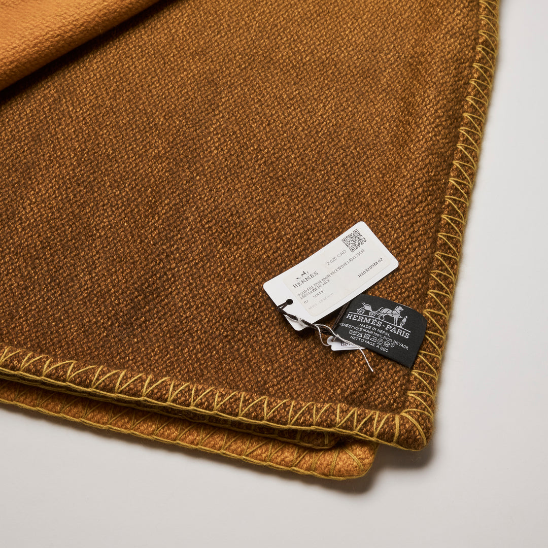 Hermès Soleil Yak Wool Yack'N'Dye Throw Blanket