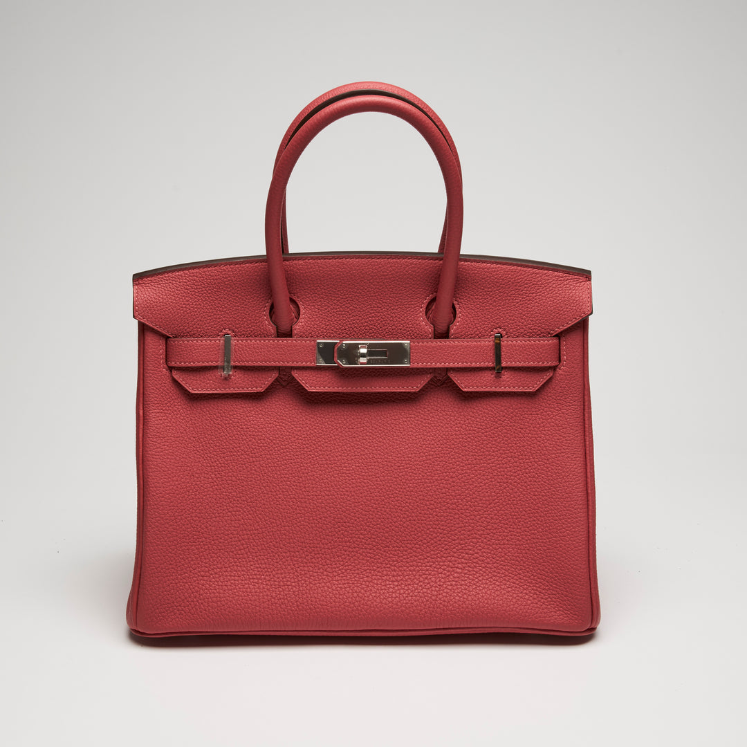 Hermes Red Togo Leather Birkin 30