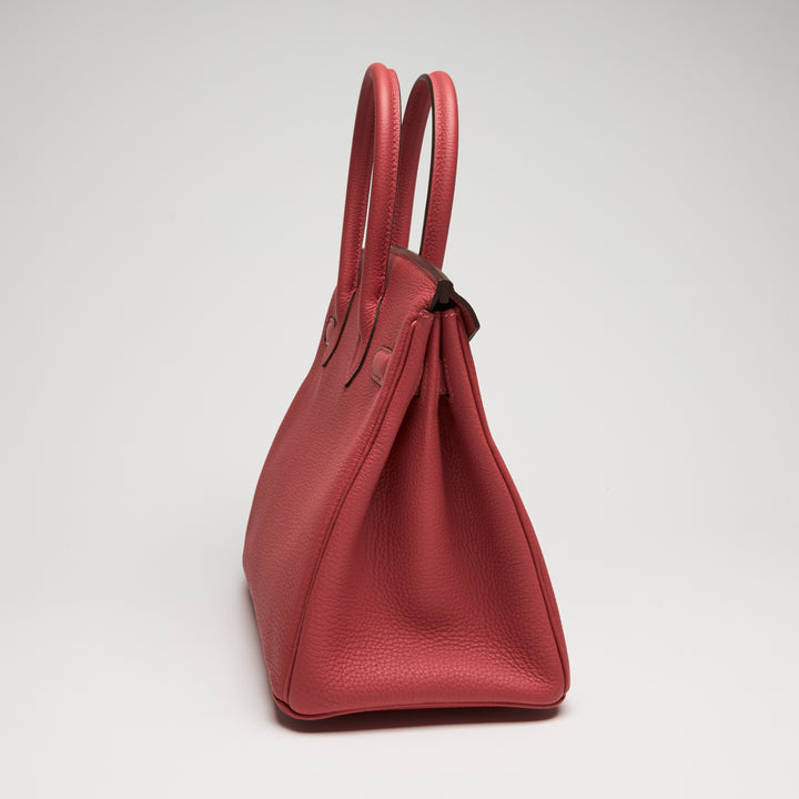 Hermes Red Togo Leather Birkin 30