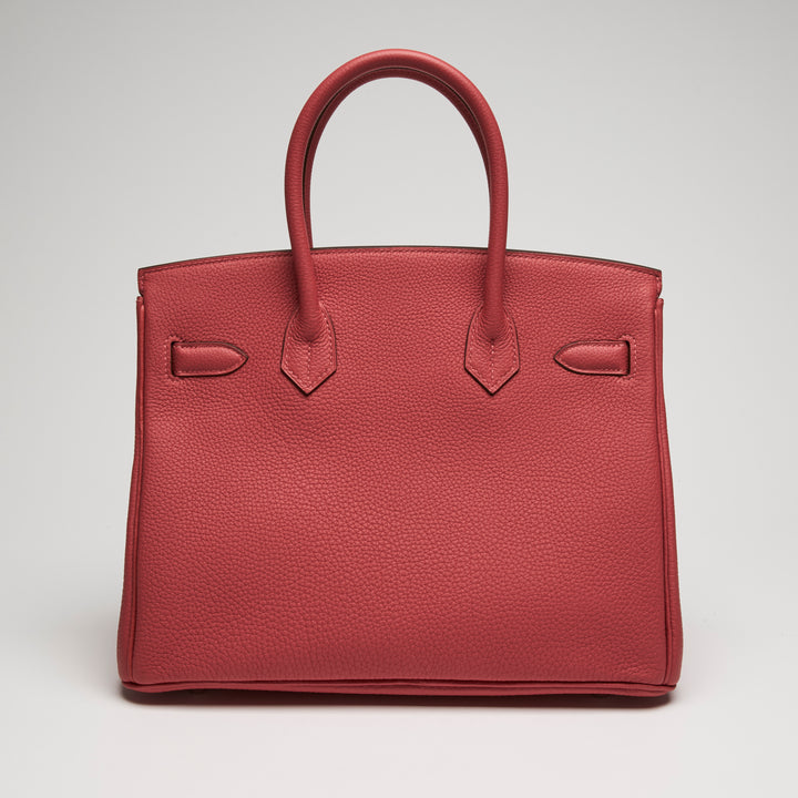 Hermes Red Togo Leather Birkin 30