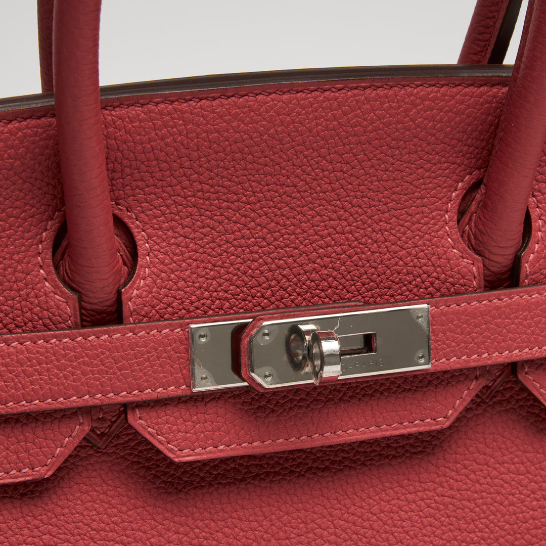 Hermes Red Togo Leather Birkin 30