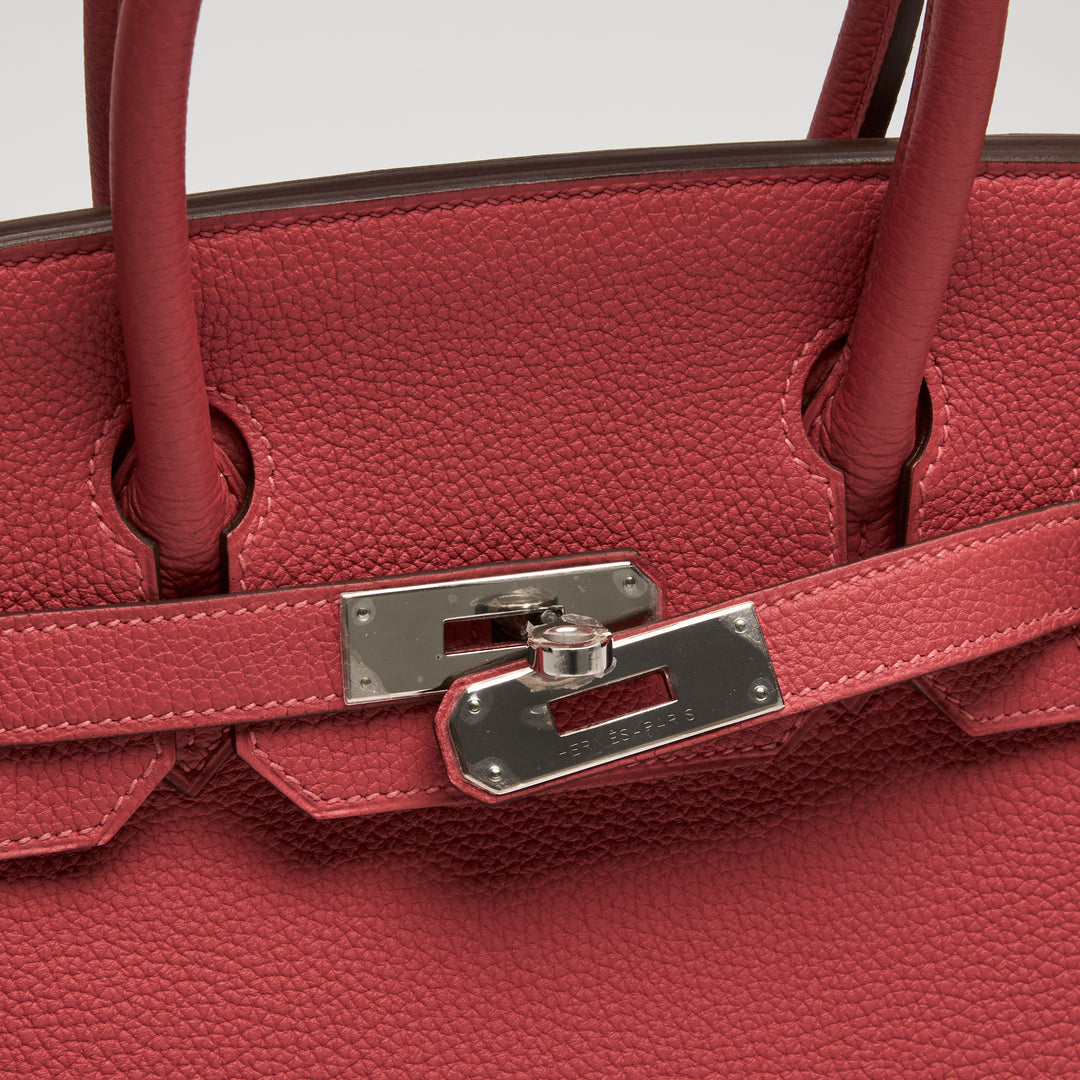 Hermes Red Togo Leather Birkin 30