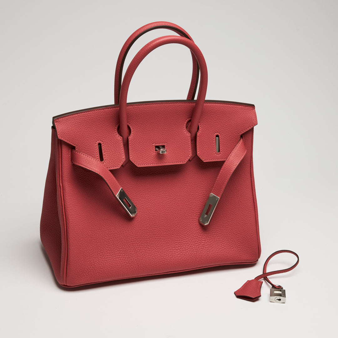 Hermes Red Togo Leather Birkin 30