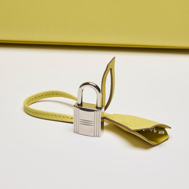 Hermes Lime Epsom Leather Kelly 32 Sellier