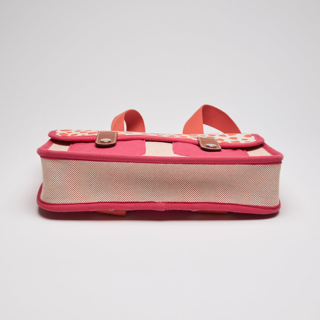 Hermes Orange & Pink Canvas Jeux Dans La Jungle Backpack