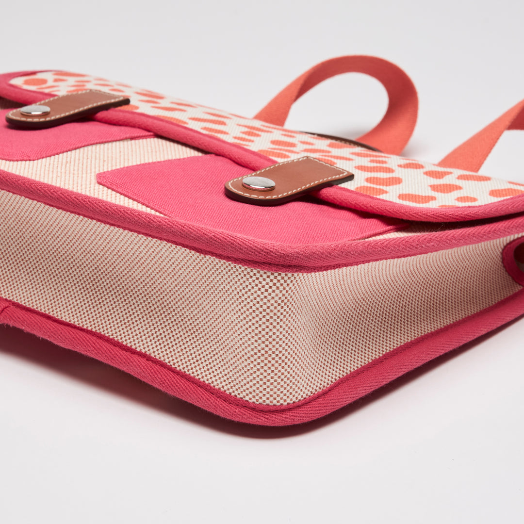 Hermes Orange & Pink Canvas Jeux Dans La Jungle Backpack