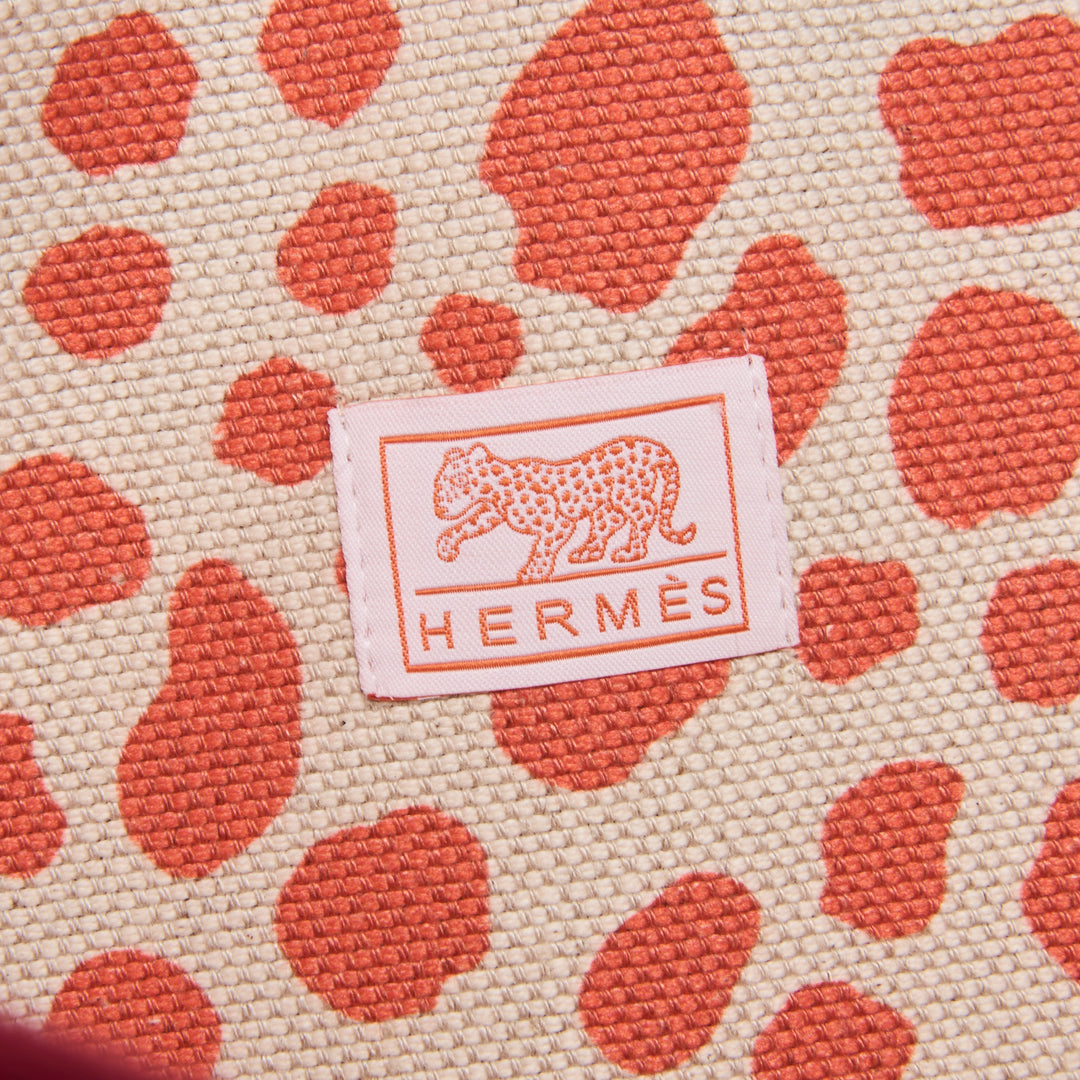 Hermes Orange & Pink Canvas Jeux Dans La Jungle Backpack