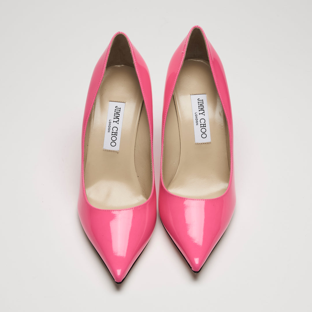 Jimmy Choo Pink Patent Leather Pumps Size 39.5