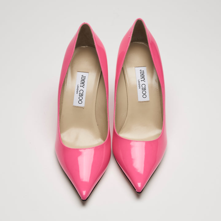 Jimmy Choo Pink Patent Leather Pumps Size 39.5