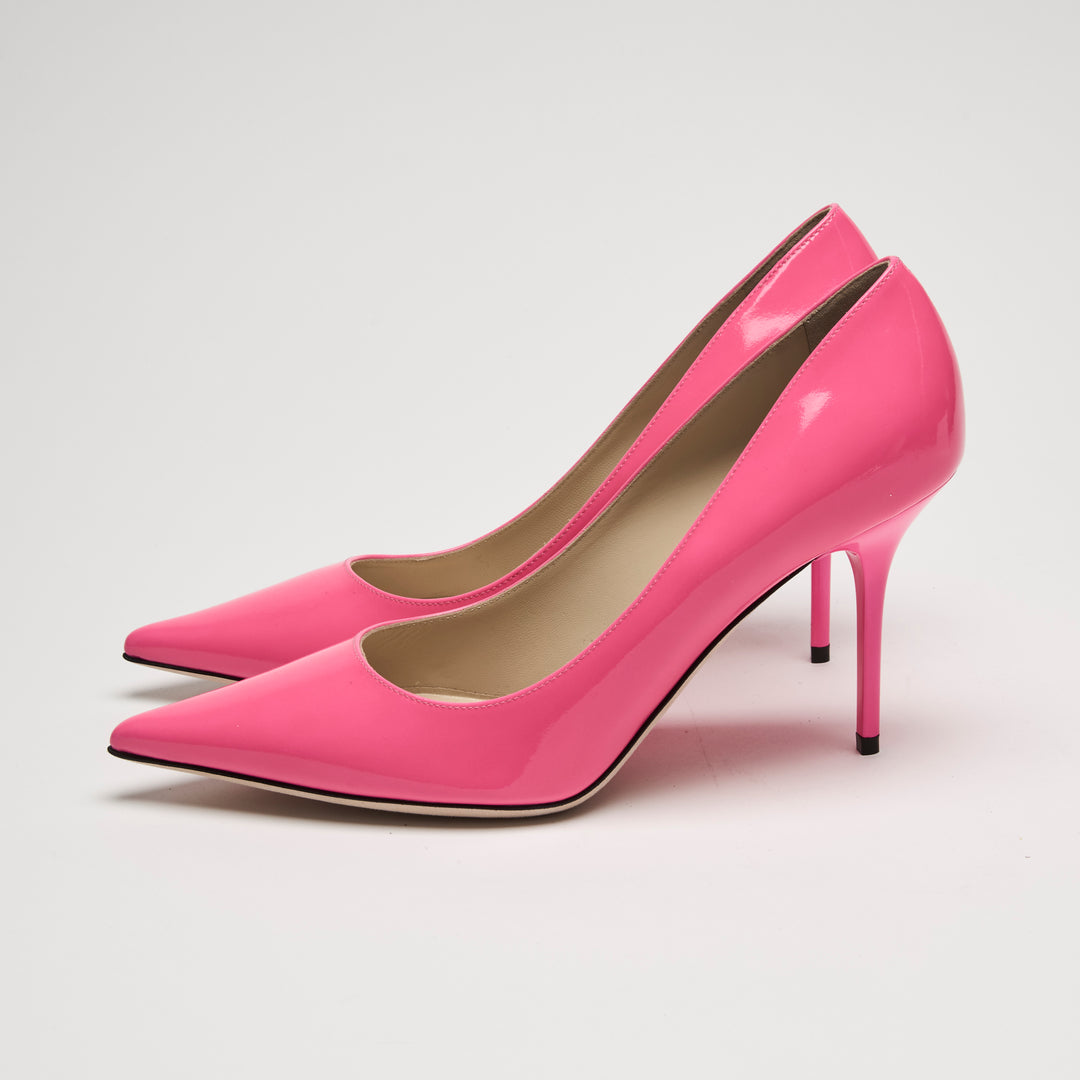 Jimmy Choo Pink Patent Leather Pumps Size 39.5