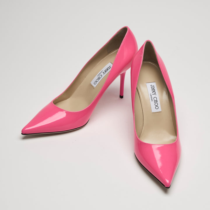 Jimmy Choo Pink Patent Leather Pumps Size 39.5