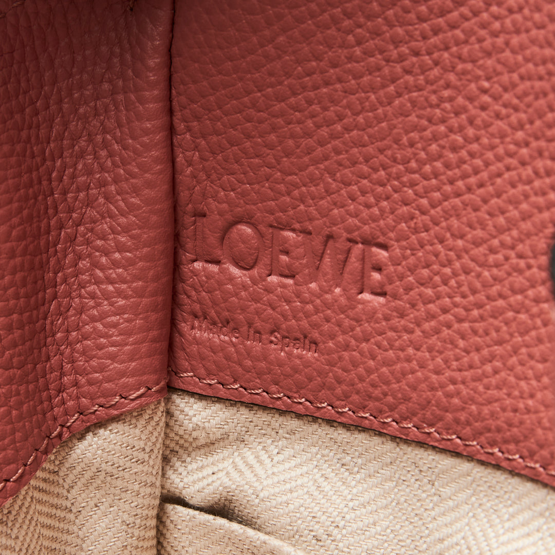 Loewe Blush Calfskin Leather Mini Hammock Bag