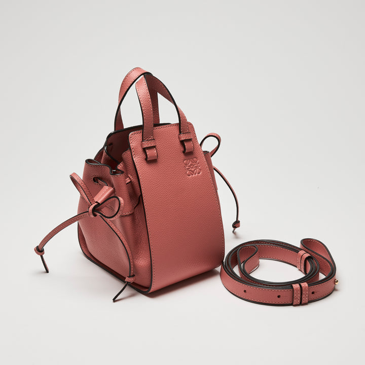 Loewe Blush Calfskin Leather Mini Hammock Bag